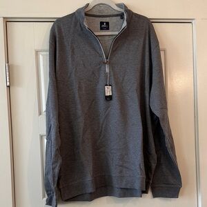 johnnie-O Charcoal Zip-Up Sweater